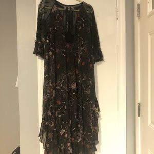 Free People Midi Dress Sequin Detailing